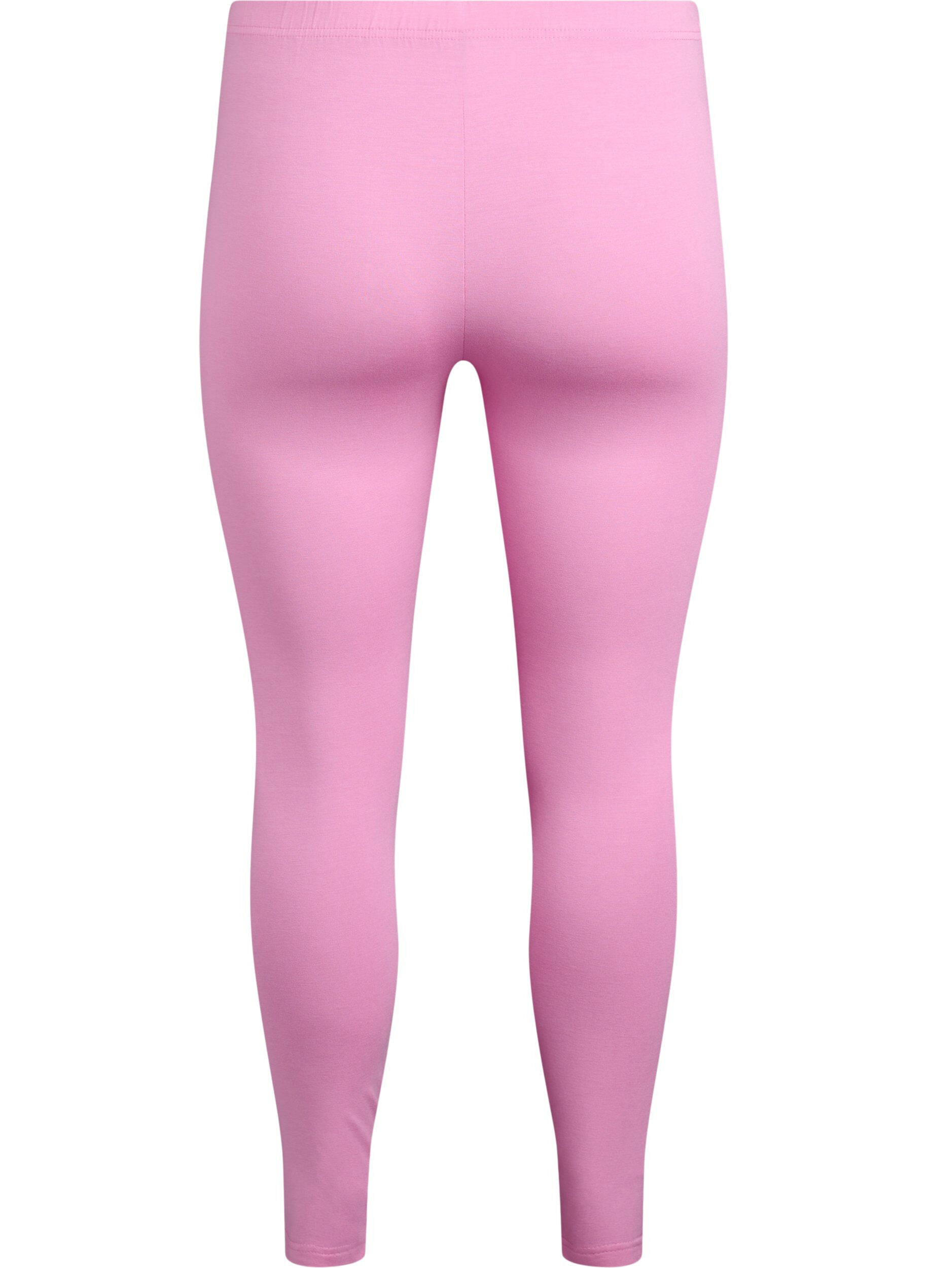 ZizziBasis leggings i viskose, Rosa, Packshot image number 1