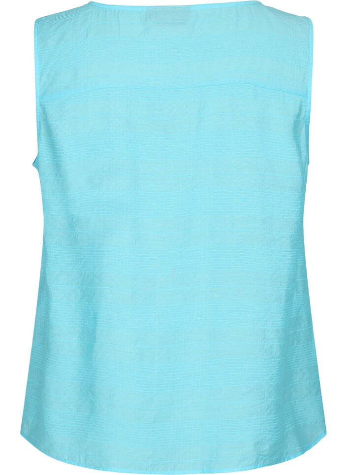 Topp av viskose med struktur, Bachelor Button, Packshot image number 1