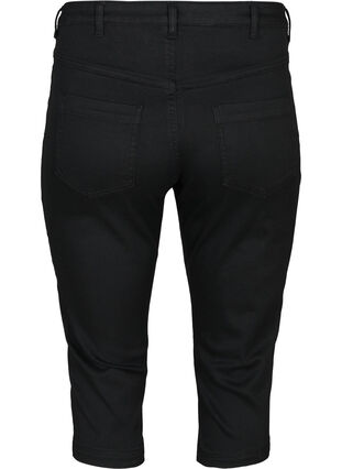 Zizzi Slim fit Emily caprijeans, Svart, Packshot image number 1