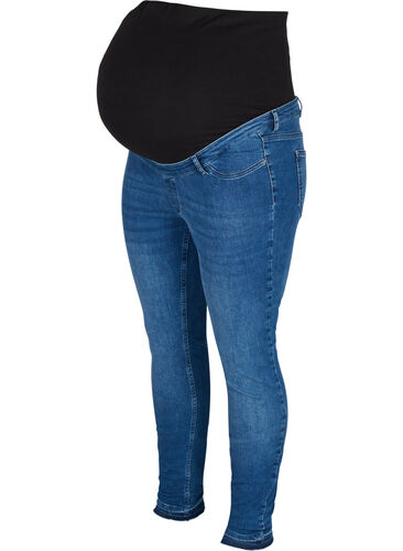 Amy jeans til gravide, Blue denim, Packshot image number 0