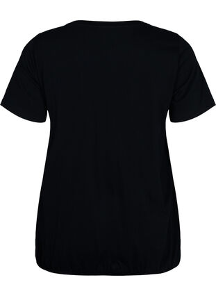 Bomullst-skjorte med folie-trykk, Black W. Love, Packshot image number 1