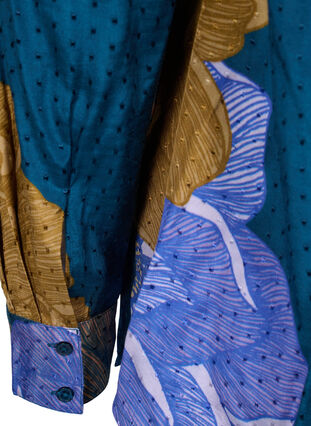 Viskoseskjorte med mønster, Reflecting Pond AOP, Packshot image number 3