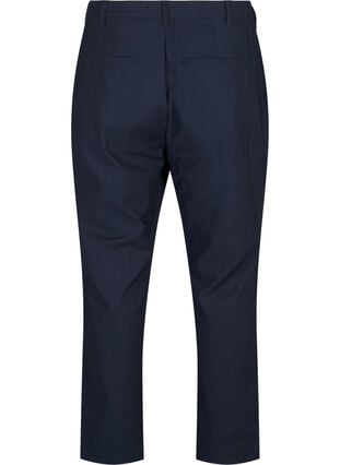 Zizzi Bukser med høy midje og rette ben, Blå, Packshot image number 1