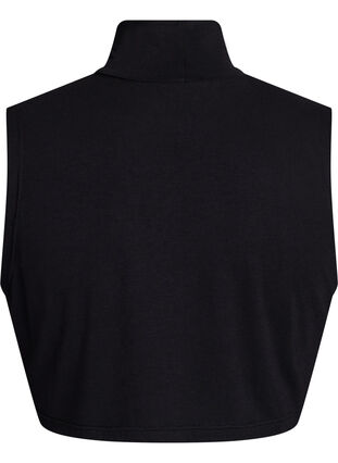 Zizzi Cropped jersey-topp med høy hals, Svart, Packshot image number 1