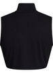 Cropped jersey-topp med høy hals, Svart, Packshot image number 1