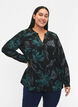 FLASH - bluse med lange ermer og trykk, Black Scarab Flower, Model image number 0