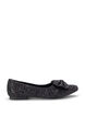 Glitterballerina med vid passform og sløyfe, Black, Packshot image number 0