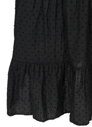 Kjole med 3/4-ermer og A-form, Black, Packshot image number 3