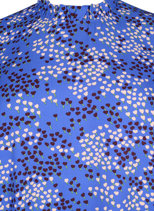 FLASH – Langermet kjole med trykk, Dazzling Blue AOP, Packshot image number 2
