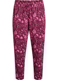 Bomull Pyjamas bukser med utskrift, Mørk Bordeaux Bomull Pyjamas bukser med utskrift