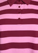 Langermet poloskjorte med striper, Mørk Bordeaux, Packshot image number 2