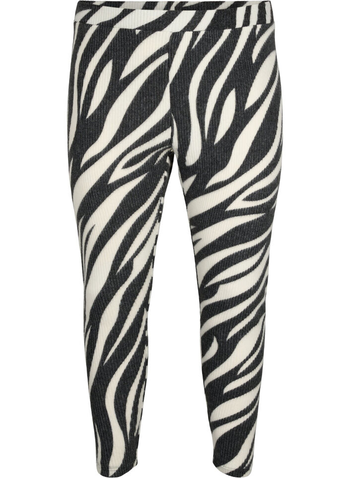 Tights med sebramønster, White Zebra, Packshot image number 0