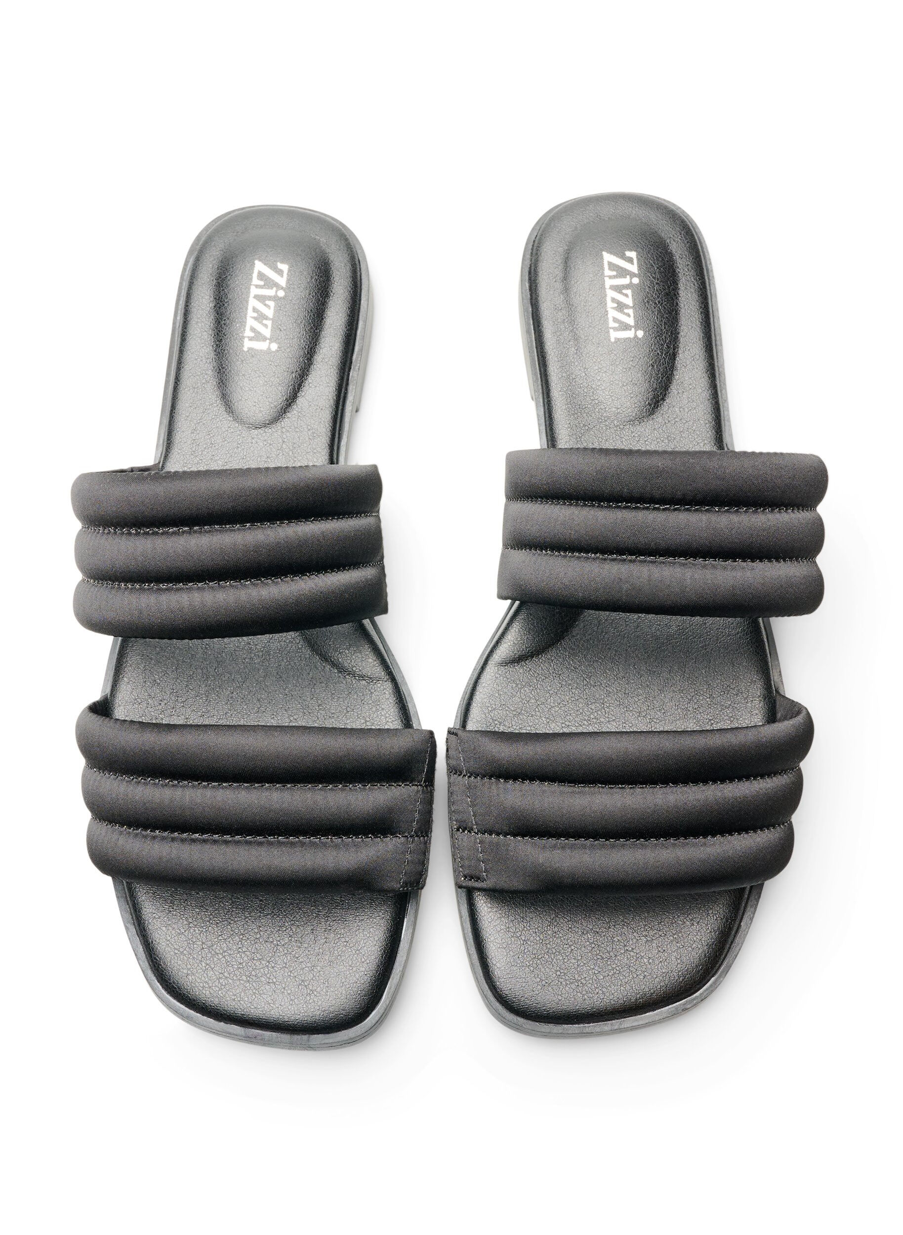 Zizzi Sandal med polstrede stropper, Svart, Packshot image number 2