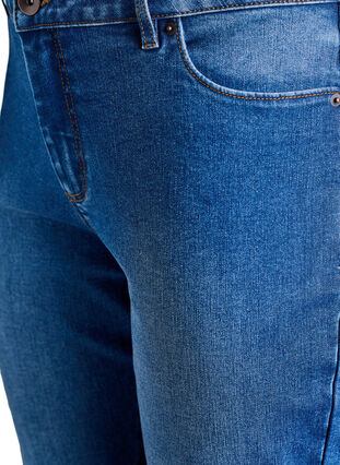 Zizzi Emily slim fit denim knickers, Blå, Packshot image number 2