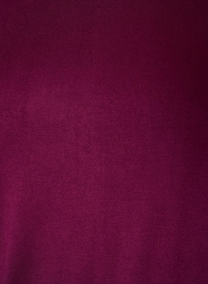Jerseybluse med albuelange ballongermer, Lilla, Packshot image number 2