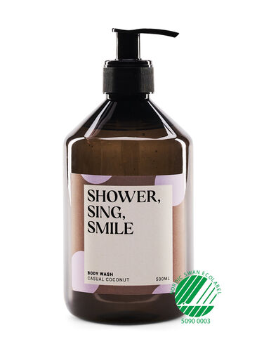 Svanemerket Bodywash - Casual Coconut 500 ml, Casual Coconut Dots, Packshot image number 0