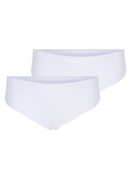Sømløs g-streng, 2 stk., Bright White
