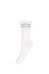 Stripete bomullssokker, Hvit, Packshot image number 0