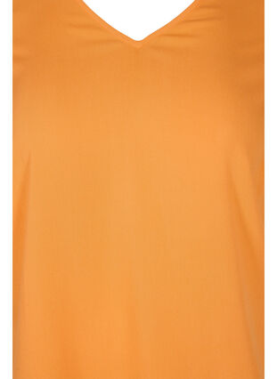 Kortermet viskosebluse, Orange Peel, Packshot image number 2
