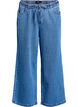 Loose fit-jeans med elastisk linning og snøring, Blå, Packshot image number 0