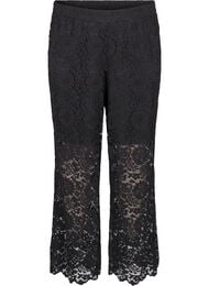 Blonderbukser med høy midje og lommer, Black