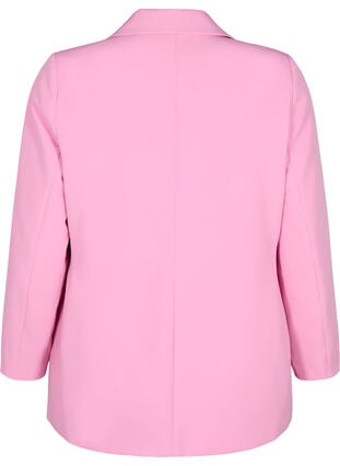 Zizzi Klassisk blazer med knappelukking, Begonia Pink, Packshot image number 1
