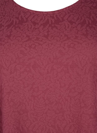 Langermet bluse med tekstur, Dry Rose, Packshot image number 2