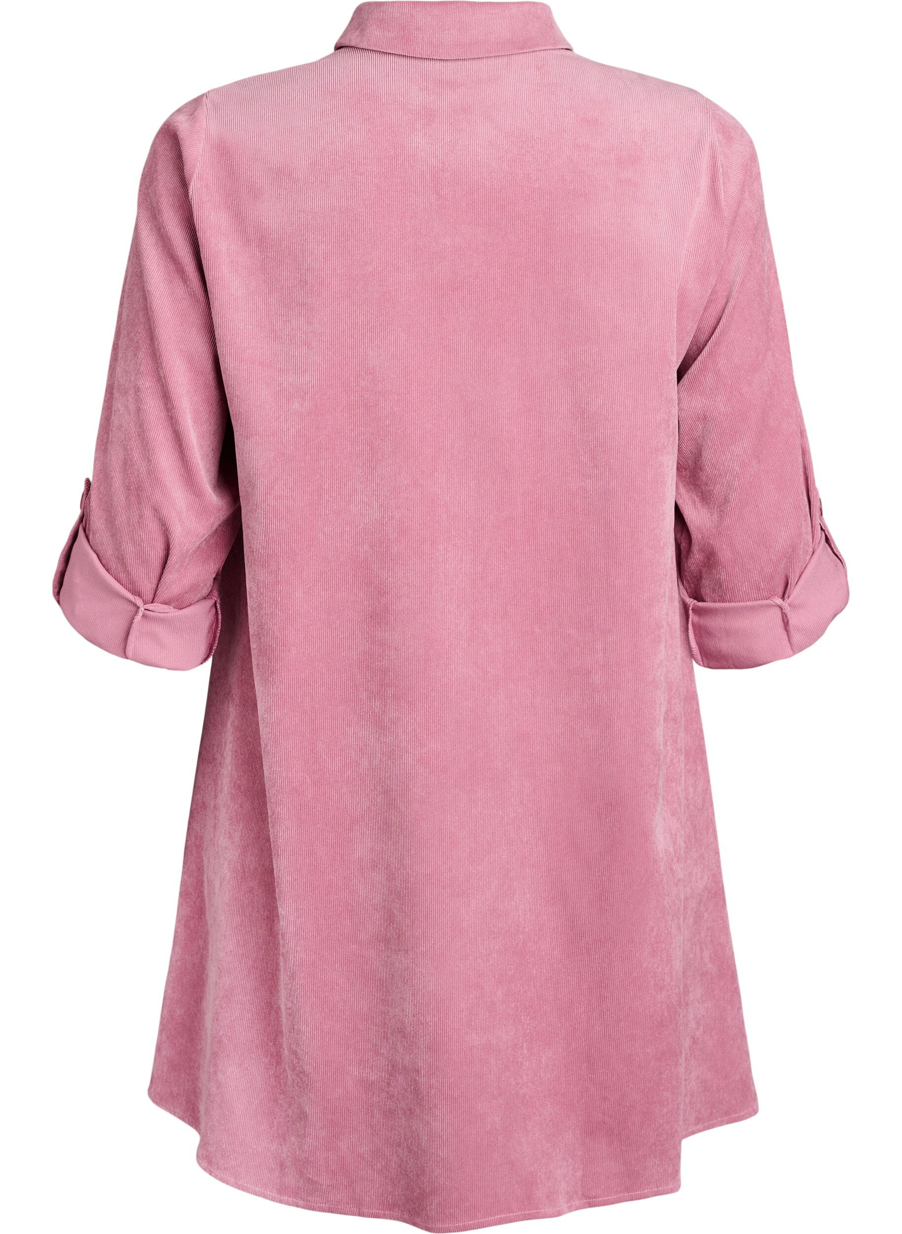 ZizziCordkjole med glidel&aring;s og 3/4-ermer, Rosa, Packshot image number 1