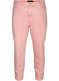 Mom fit Mille jeans i bomull, Rose Smoke