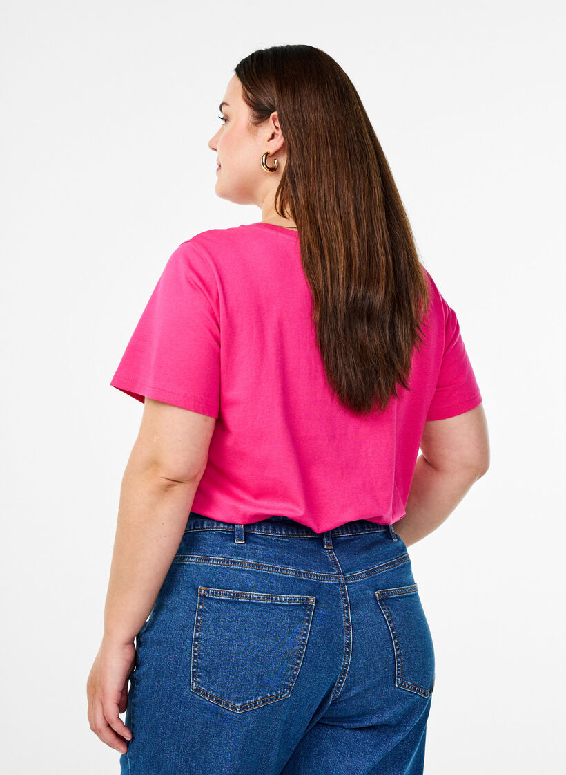 Bomulls-t-skjorte med motiv, Raspb. w. Strawberry, Model image number 1