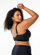 Bikinitopp med heldekkende passform, Svart, Model image number 2