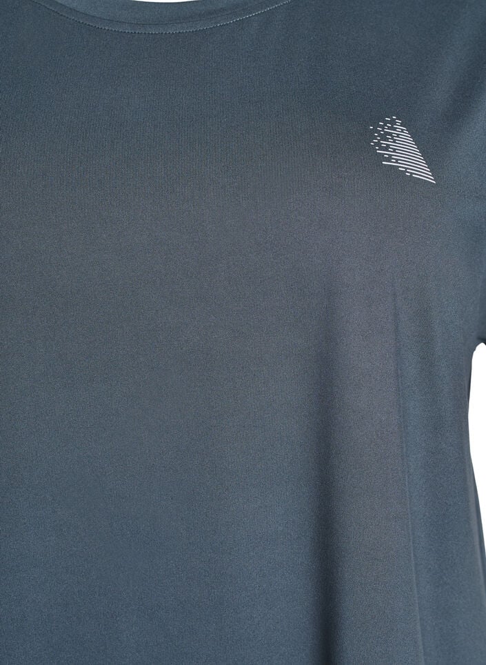 Ensfarget trenings-T-skjorte, Grønn, Packshot image number 2