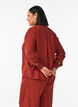 Bluse i lin og viskose med V-hals, R&oslash;d, Model image number 2