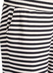Stripete pyjamasbukser med h&oslash;y midje og vide ben, Svart, Packshot image number 2