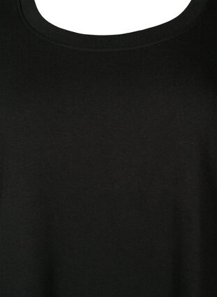 Kortermet genserkjole med lommer, Black, Packshot image number 2