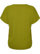 Kortermet bluse med rund hals, Gr&oslash;nn, Packshot image number 1