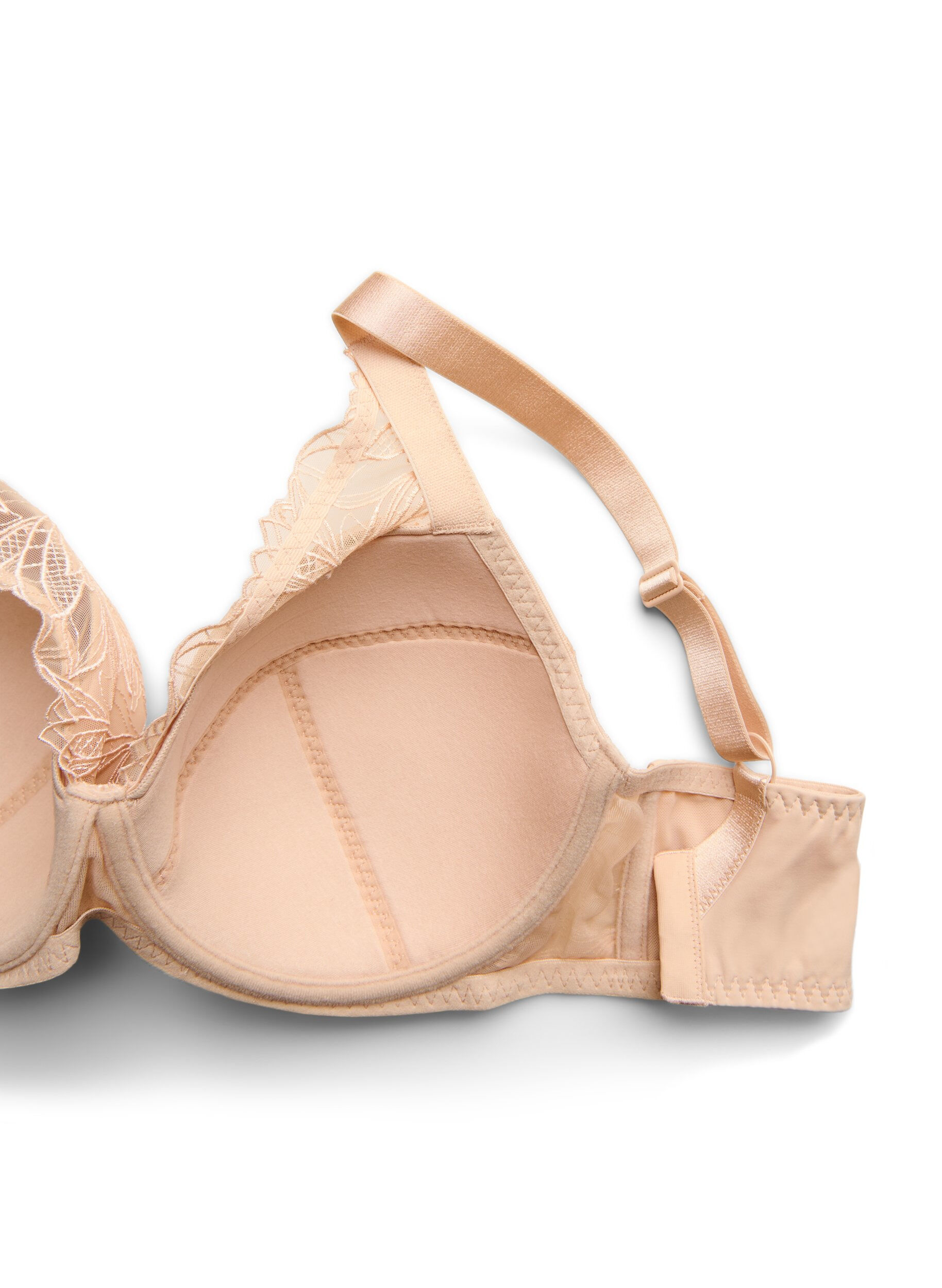 ZizziPolstret blonder BH med b&oslash;yle, Beige, Packshot image number 3