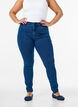 Super slim Amy jeans med høyt liv, Blå, Model image number 3