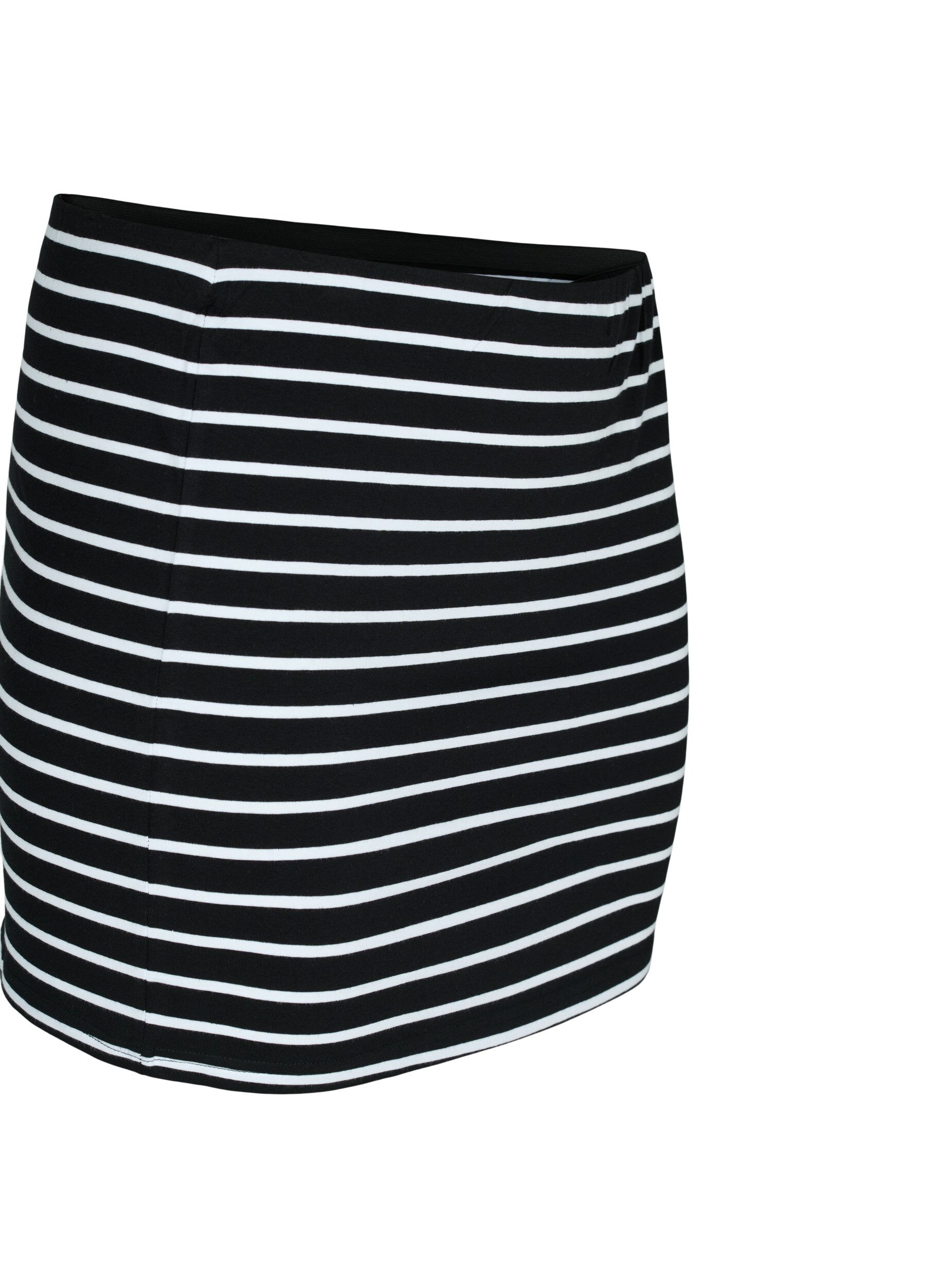 Zizzi Toppforlenger 2 stk., Black/Black Stripe, Packshot image number 3