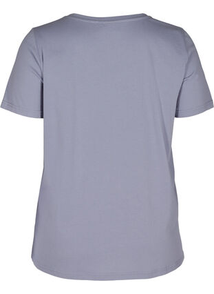 T-skjorte i bomull med V-hals, Silver Bullet, Packshot image number 1