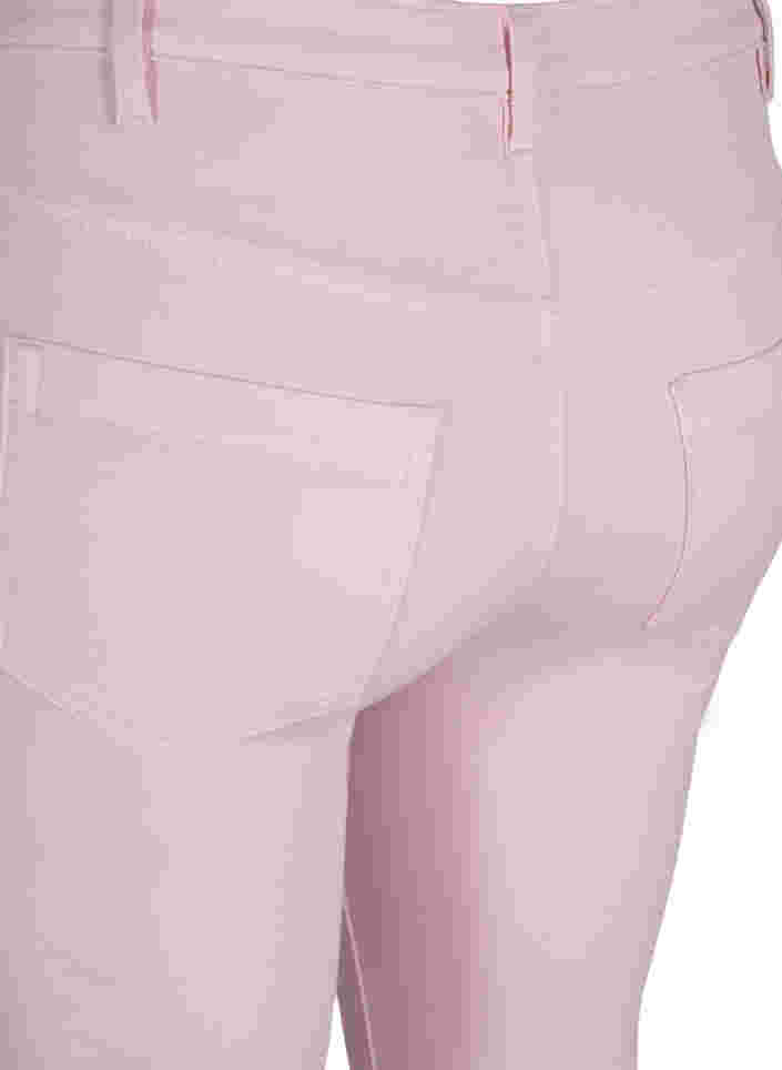 Super slim Amy jeans med høyt liv, Chalk Pink, Packshot image number 3