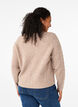 Strikket cardigan med knytedetaljer, Simply Taupe Mel., Model image number 1