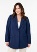 Klassisk blazer med knappelukking, Bl&aring;, Model image number 0