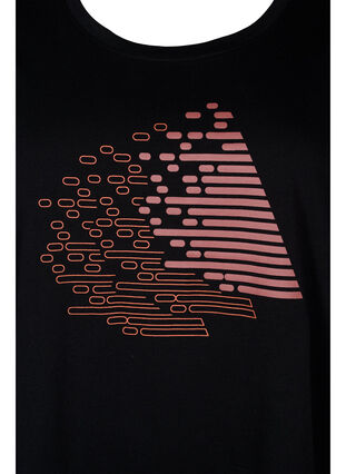 T-skjorte til trening med trykk, Black w. Copper Foil, Packshot image number 2