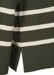 Strikket bluse med rund hals og striper, D. Bag Birch Stripe, Packshot image number 3