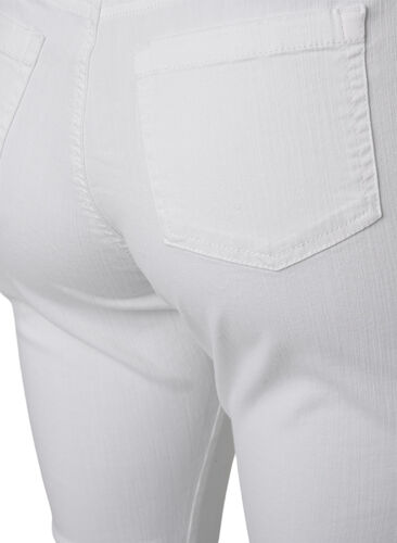 Ellen bootcut jeans med høyt liv, White, Packshot image number 3