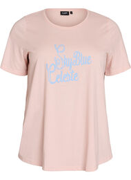 T-skjorte med trykk, Rosa