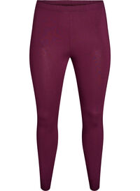 Basis leggings i viskose, Mørk Bordeaux Basis leggings i viskose