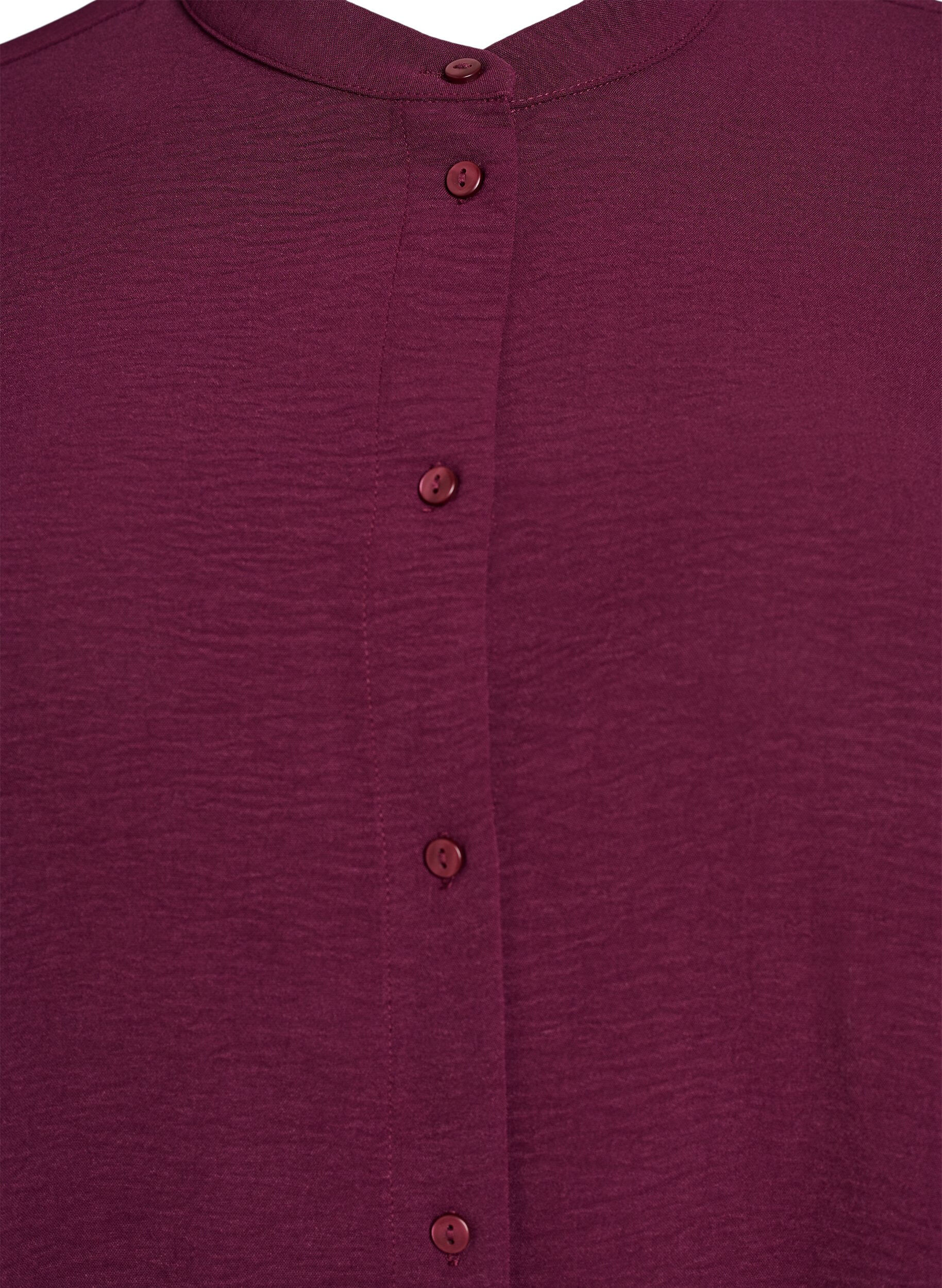 ZizziTunika med 3/4-ermer, M&oslash;rk Bordeaux, Packshot image number 2