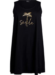 Ermeløs A-linje kjole, Black W. Smile